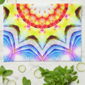 Fantasy Priest Mage Magical Vibrant Mandela Theedoek (Gevouwen)