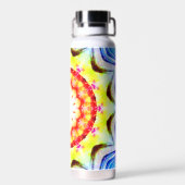 Fantasy Priest Mage Magical Vibrant Mandela Waterfles (Achterkant)