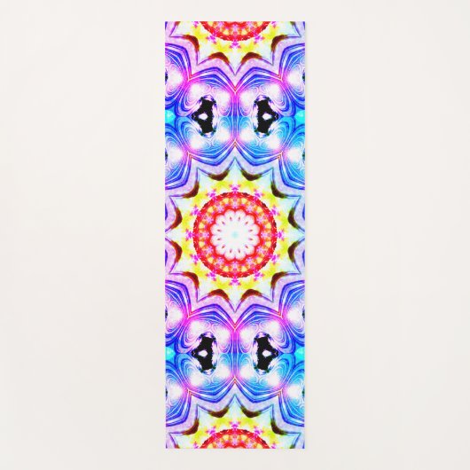 Fantasy Priest Mage Magical Vibrant Mandela Yogamat (Voorkant)