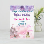 Fantasy Princess Castle Verjaardag Kaart (Staand voorkant)