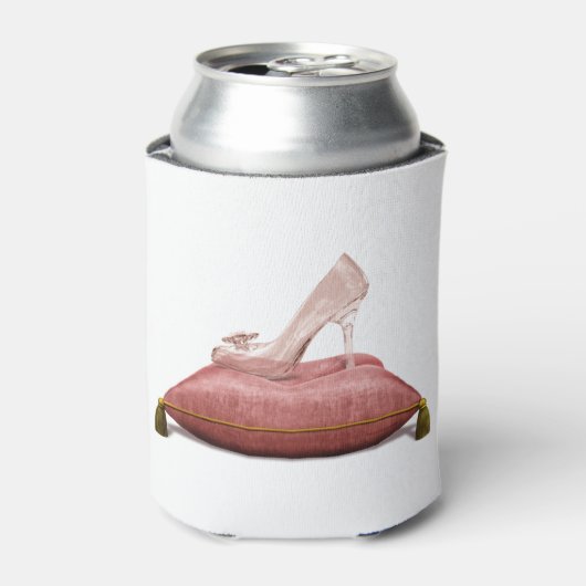 Fantasy Princess Glass Slipper Cinderella Blikjeskoeler (Blikje Voorkant)