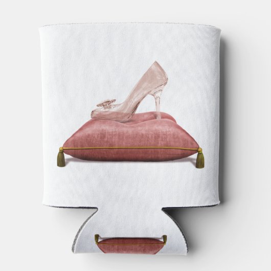 Fantasy Princess Glass Slipper Cinderella Blikjeskoeler (Achterkant)