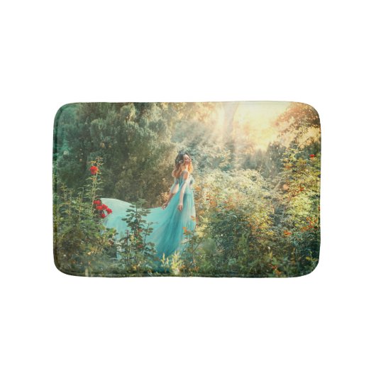 Fantasy Princess: Zomer Natuur Vintage. Badmat (Voorkant)