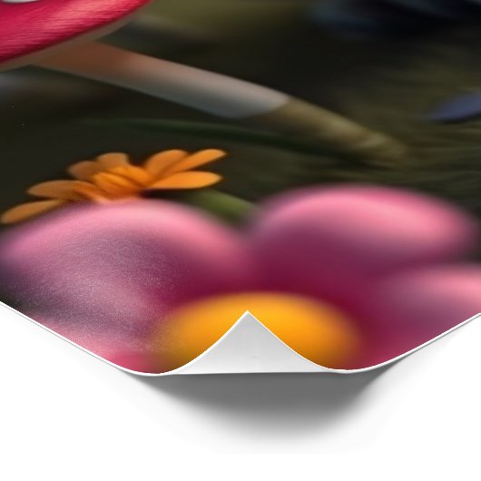 Fantasy Pug Puppy Art Perfect Poster (Hoek)