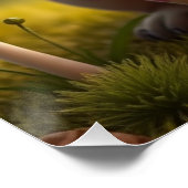 Fantasy Pug Puppy Art Perfect Poster (Hoek)