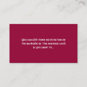 Fantasy Queen Design 2 Visitekaartjes (Achterkant)