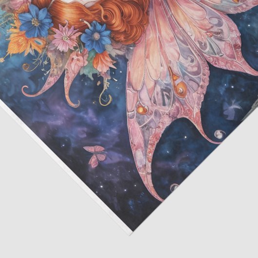 Fantasy Queen of Garden Decoupage Tissuepapier (Detail)