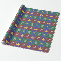 Fantasy Quilt Wrapping Paper van Wee