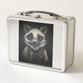 Fantasy Raccoon Metalen Lunchbox