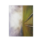 Fantasy Rail Tracks in een Herfst Dawn Meadow Notitieblok (Linkerzijde)