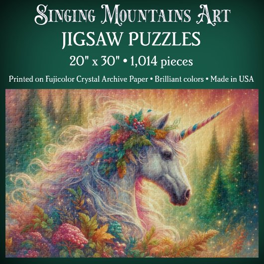 Fantasy Rainbow Dreamy Unicorn Legpuzzel