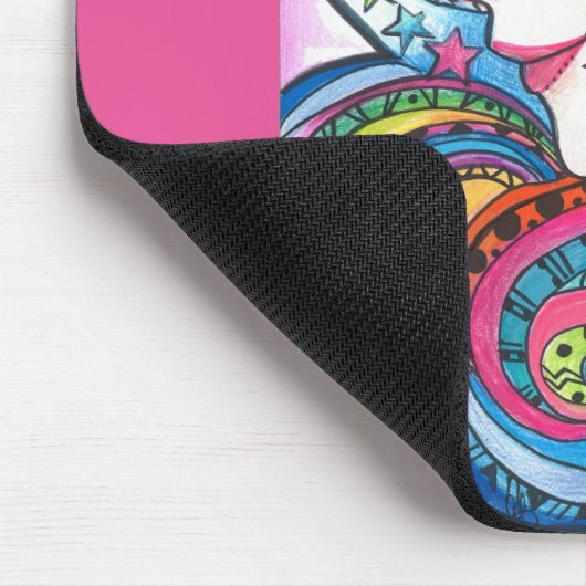 Fantasy Rainbow en Sun Mousepad Muismat (Hoek)