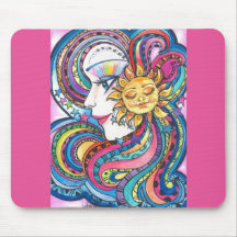 Fantasy Rainbow en Sun Mousepad