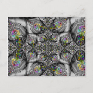 Fantasy Rainbow Fractal Art Briefkaart