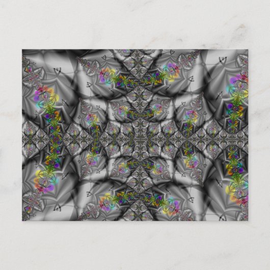 Fantasy | Rainbow Fractal Art Briefkaart (Voorkant)
