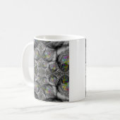 Fantasy | Rainbow Fractal Art Koffiemok (Voorkant links)