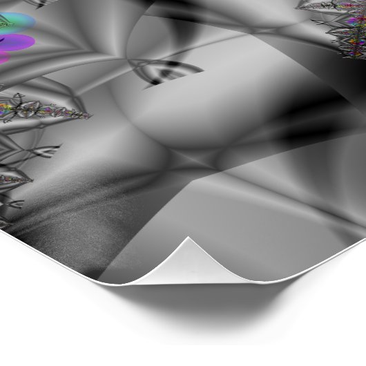 Fantasy | Rainbow Fractal Art Perfect Poster (Hoek)