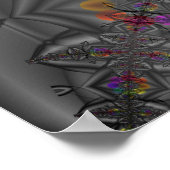 Fantasy | Rainbow Fractal Art Poster (Hoek)