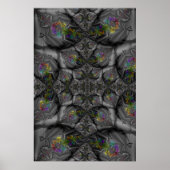 Fantasy | Rainbow Fractal Art Poster (Voorkant)