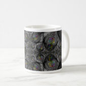 Fantasy | Rainbow Fractal Art Wrap Koffiemok (Voorkant rechts)