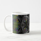 Fantasy | Rainbow Fractal Art Wrap Koffiemok (Links)