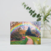 Fantasy Rainbow Garden Briefkaart (Staand voorkant)