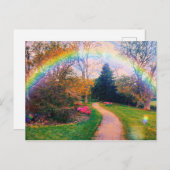 Fantasy Rainbow Garden Briefkaart (Voorkant / Achterkant)