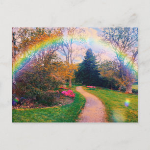 Fantasy Rainbow Garden Briefkaart