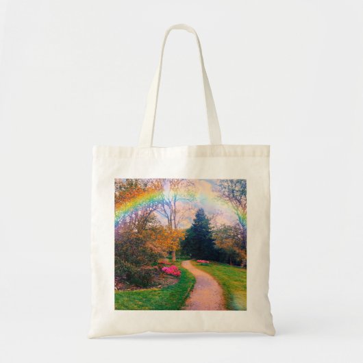 Fantasy Rainbow Garden Tote Bag (Voorkant)