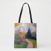 Fantasy Rainbow Garden Tote Bag (Voorkant)