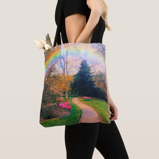 Fantasy Rainbow Garden Tote Bag (Dichtbij)