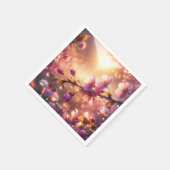 Fantasy Raindrops Cherry Petals Servet (Hoek)