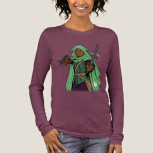 Fantasy Ranger – Groene gehelmde avonturier kunst Tri-Blend Shirt