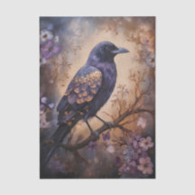 Fantasy Raven Bloemmotief