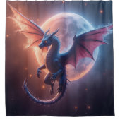 Fantasy Realm Bath Decor: Dragon Shower Curtain Douchegordijn (Voorkant)