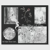 Fantasy Realm en Fairytale Calligrafie Art Cadeaupapier (Vlak)