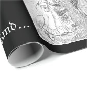 Fantasy Realm en Fairytale Calligrafie Art Cadeaupapier (Rol Hoek)