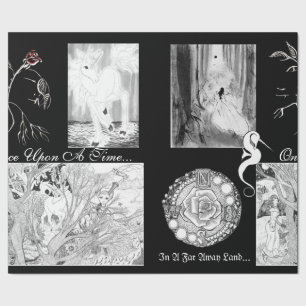 Fantasy Realm en Fairytale Calligrafie Art Cadeaupapier
