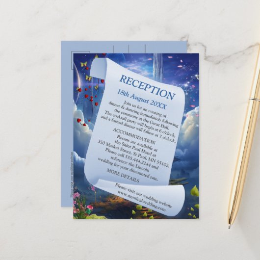 Fantasy Realms of Magic Scenery design Aankondigingskaart (Voorkant / Achterkant in situ)