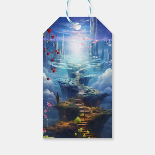 Fantasy Realms of Magic Scenery design Cadeaulabel (Achterkant)