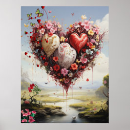 Fantasy Realms of Magic Scenery design Poster