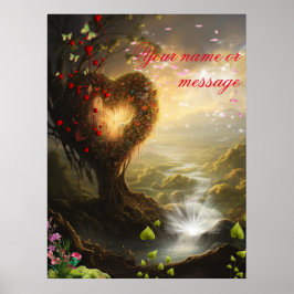 Fantasy Realms of Magic Scenery design Poster