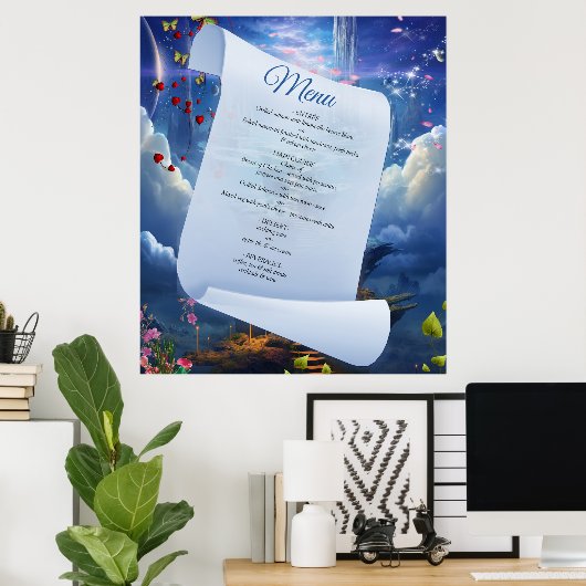 Fantasy Realms of Magic Scenery design Poster (Thuiskantoor)