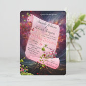 Fantasy Realms of Magic Scenery design Uitnodiging (Staand voorkant)