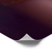 Fantasy Red Fairy Red Flowers Poster (Hoek)