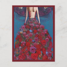 Fantasy Red Roses Trouwjurk Goth Bruid Diva