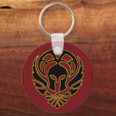 Fantasy Red Spartan (Griekse Sleutelhanger voor aa (Voorkant)