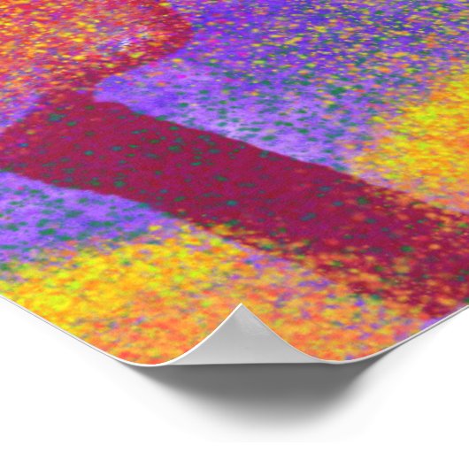 Fantasy Red Tree op Jupiter poster (Hoek)