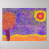 Fantasy Red Tree op Jupiter poster (Voorkant)