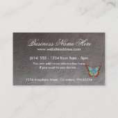 Fantasy Redhead Butterfly Woman Visitekaartje (Achterkant)